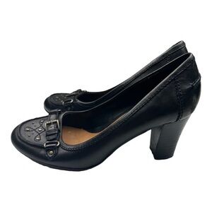 Jasmin Studded Leather Heels Size 8.5 M